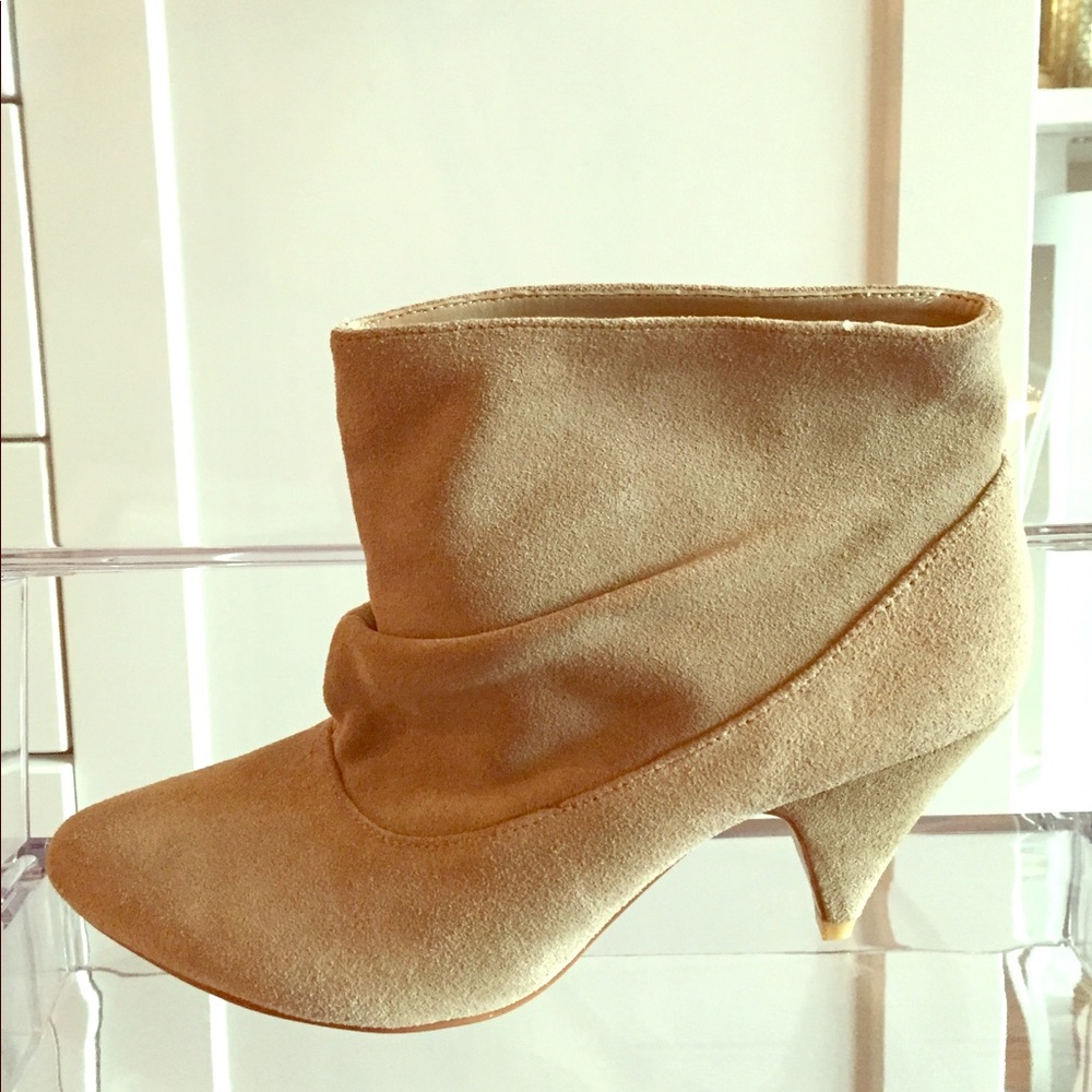 Tan Suede Booties